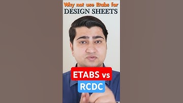 ETABS or RCDC? Which Software for RCC Building Design? #etabs #rcdc