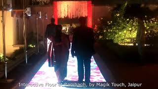 77ft Interactive Floor at Rambagh by Magik Touch, Jaipur