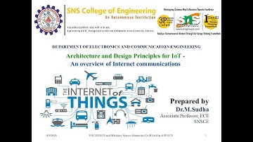 Internet based communications | IoT and Wireless Sensor Networks | SNS Institutions