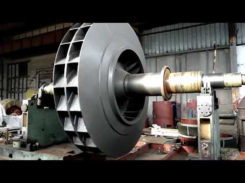 Балансировка ротора дымососа Н9000 весом 11 тонн