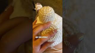 Make a 🐑 with me (last second) for my wedding 🥲! #crochetlamb #amigurumi #crochet