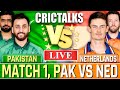🔴 PAK vs NED, Cricket Live Scores &amp; Commentary, World Cup,  1st Innings Live Match Today