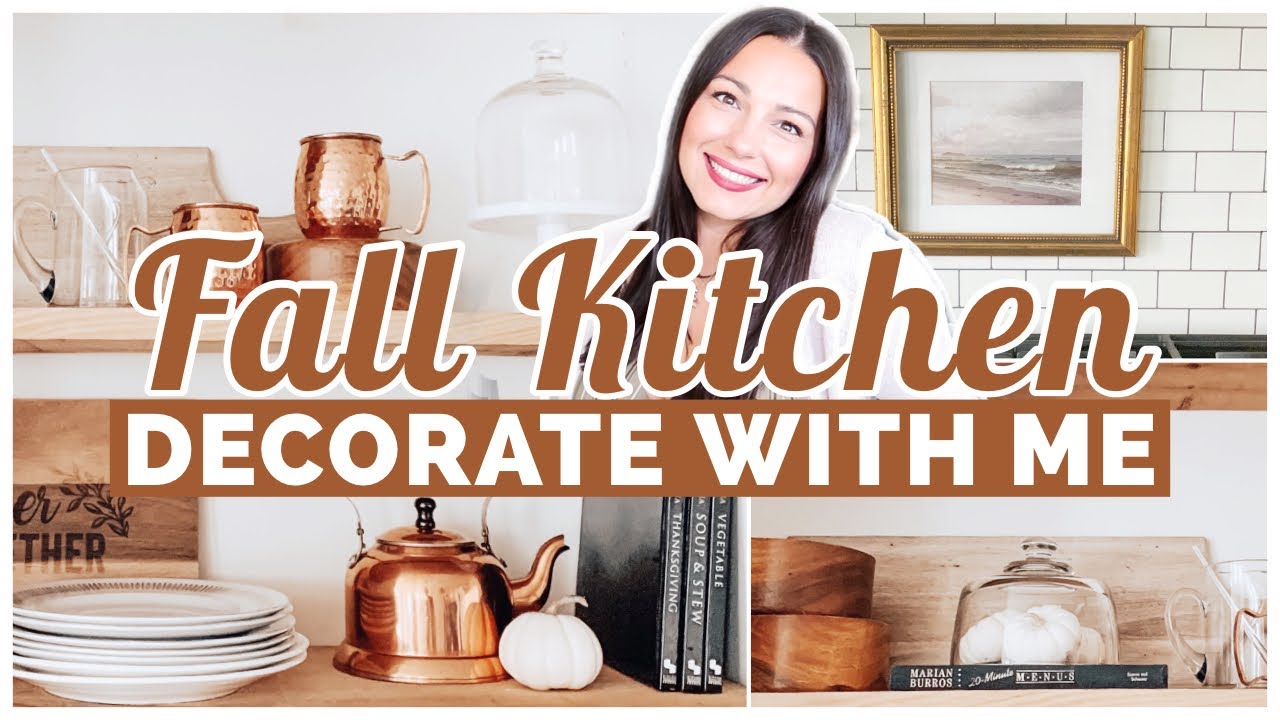 NEW! FALL KITCHEN DECORATE WITH ME 2021 | FALL DECOR 2021 | FALL ...