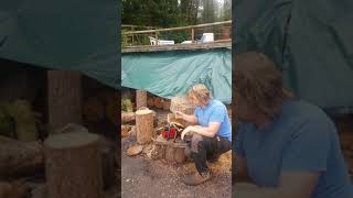 Jonsered 2040 Turbo Swedish Chainsaw Starting and overview