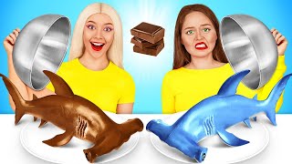 Chocolate vs Real Food Challenge | Eating Chocolate Cake For 24 Hours by X-Challenge