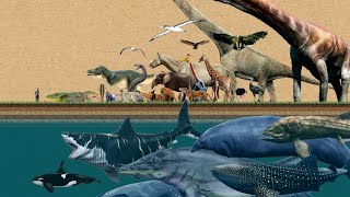 Animal Size Comparison: Living and Extinct | The Largest Animals in the World by G's Data Lab 124,631 views 8 months ago 8 minutes, 10 seconds