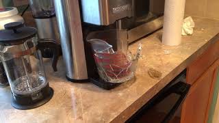 Coffee Cup Explosion this just happened glass shattered everywhere while brewing coffee