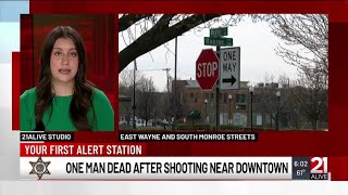 One dead after early Sunday morning shooting in downtown Fort Wayne