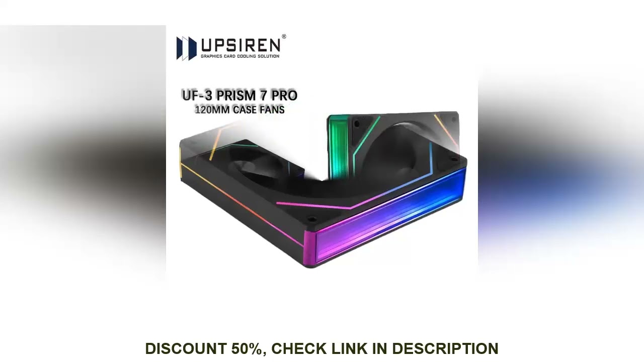 UPSIREN UF-3 Prism 7PRO Computer Case Cooling Fan,Double-sided full lens,12CM ARGB motherboard synch