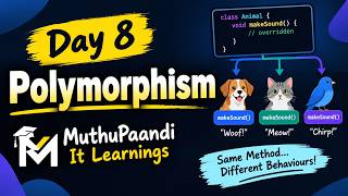 Day 8 Polymorphism #java #javaprogramming
