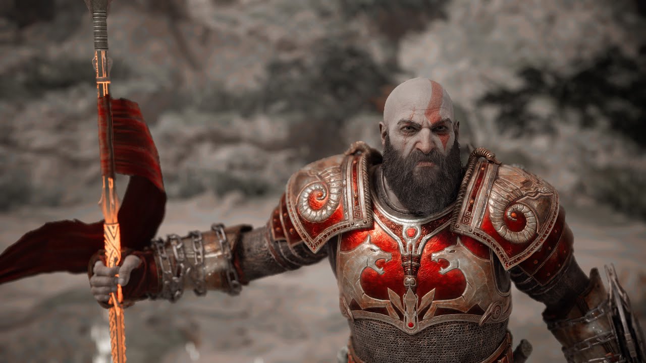 Ares Armor Set + vs Beigadr The Feared - GMGOW+ No Damage - God of War ...