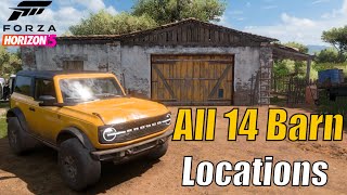 All 14 Barn locations, Forza Horizon 5 All 14 Barn locations, Forza Horizon 5
