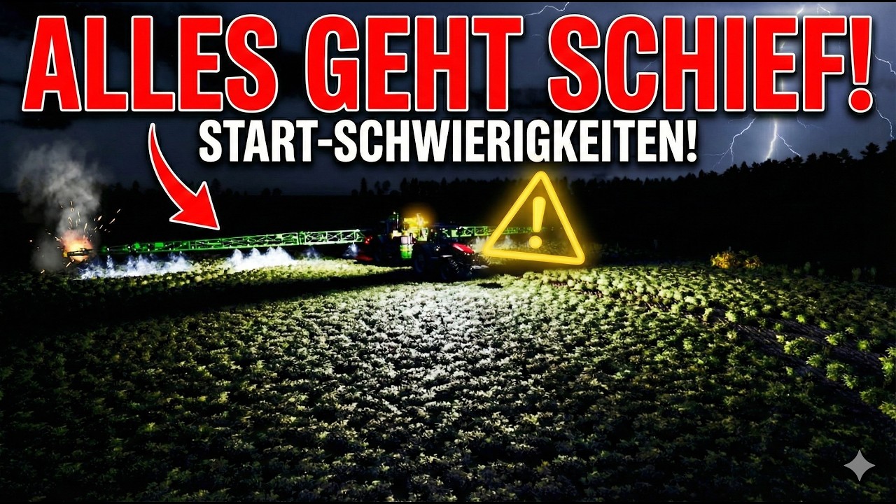 290. Folge NF-Marsch 4fach (LS25) der Düngeauftrag startet mit Schwierigkeiten