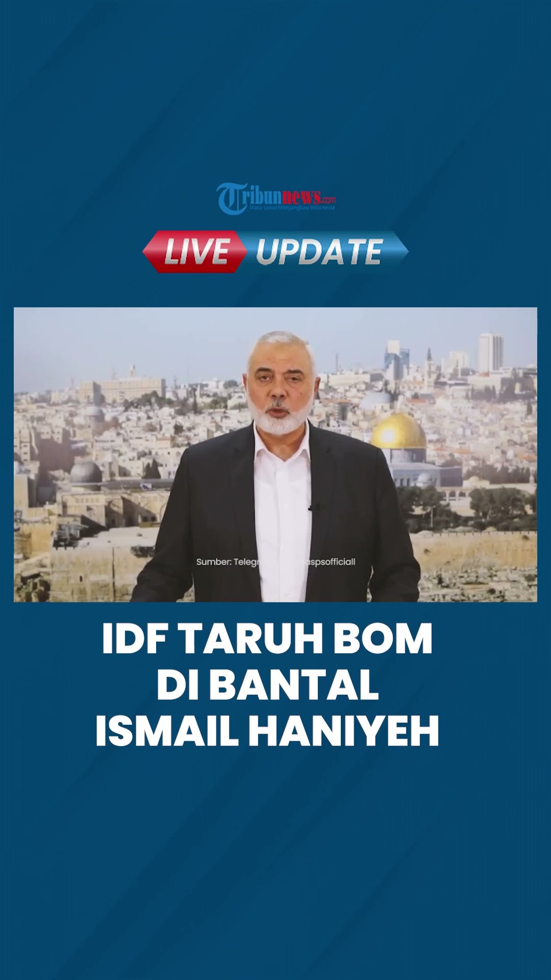 Terungkap Pembunuhan Ismail Haniyeh, Israel Taruh Bom di Bantal saat Pengamanan Iran Bobol Total