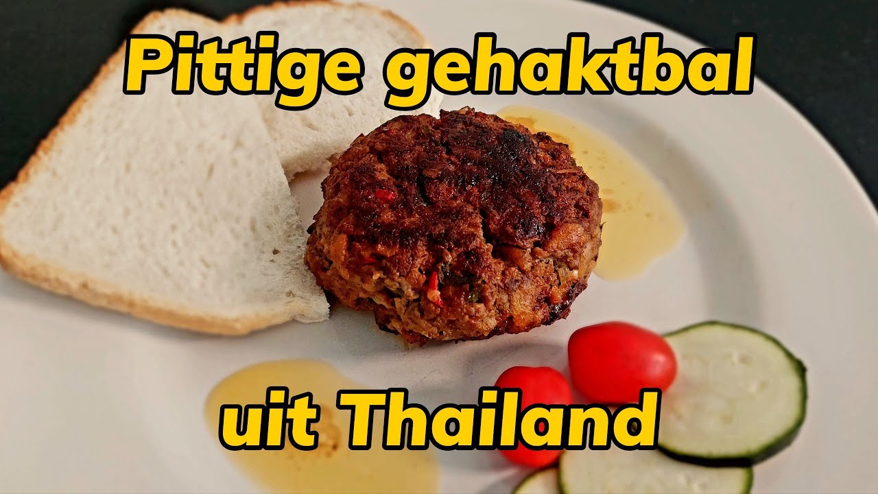Pittige gehaktbal uit Thailand | Kookavonturiers | Recept