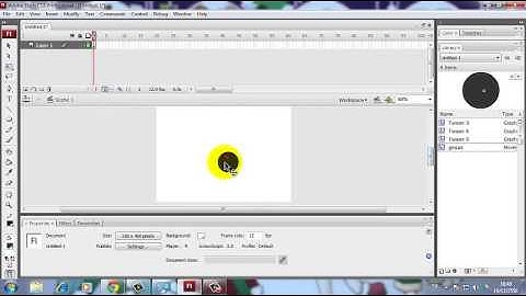 Adobe Flash cs3 อธิบายเกี่ยวกับ movie clip