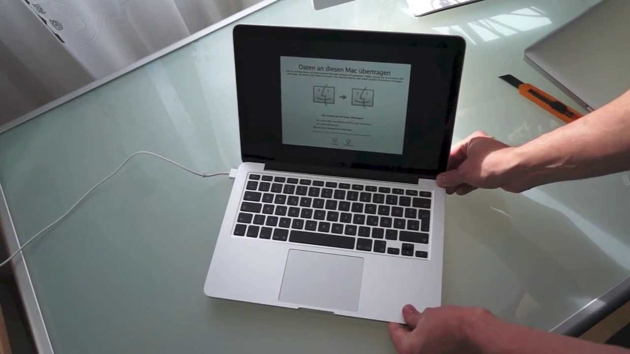 Update Apple MacBook Pro 13 Retina Late 2013 Haswell Unboxing Deutsch