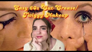 💫 Easy 60s Cut-Crease/Twiggy Makeup Tutorial 💫