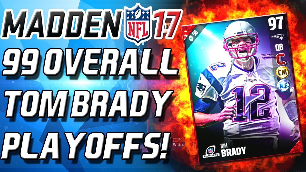 99 OVERALL TOM BRADY! PLAYOFF CONTENT REVEAL! - Madden 17 Ultimate Team