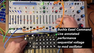 Live Annotated performance: Buchla 208c Easel Command avant-garde electronic music