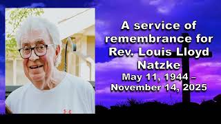 Rev Louis Natzke Funeral