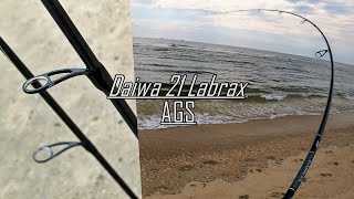 Best Surf Fluke Rod Ever? Daiwa 21 Labrax AGS Review - Shore Flounder Fishing