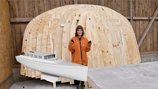 Boat Build DIY - The Temporary Hull Frames Are Completed! - Ep. 330 RAN Sailing