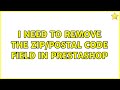 I need to remove the zip/postal code field in prestashop
