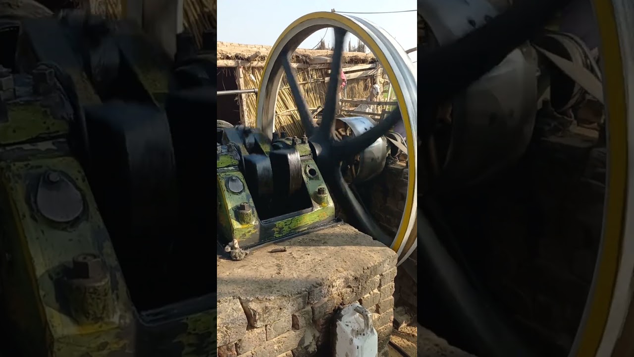 Beautiful Start up 20hp Old Green Engine