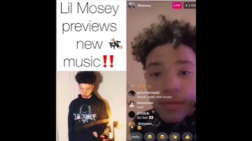 Lil Mosey previews new music.