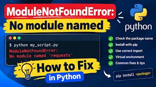ModuleNotFoundError in Python Don't Panic, Do This!