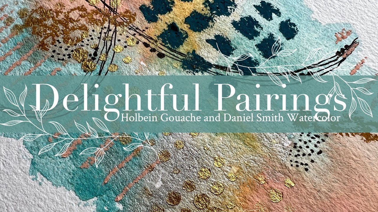 Delightful Pairings: Creating Abstract Art with Holbein Gouache and