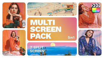 Multiscreen (7 split-screen) | Final Cut Pro & Apple Motion Template | Tutorial