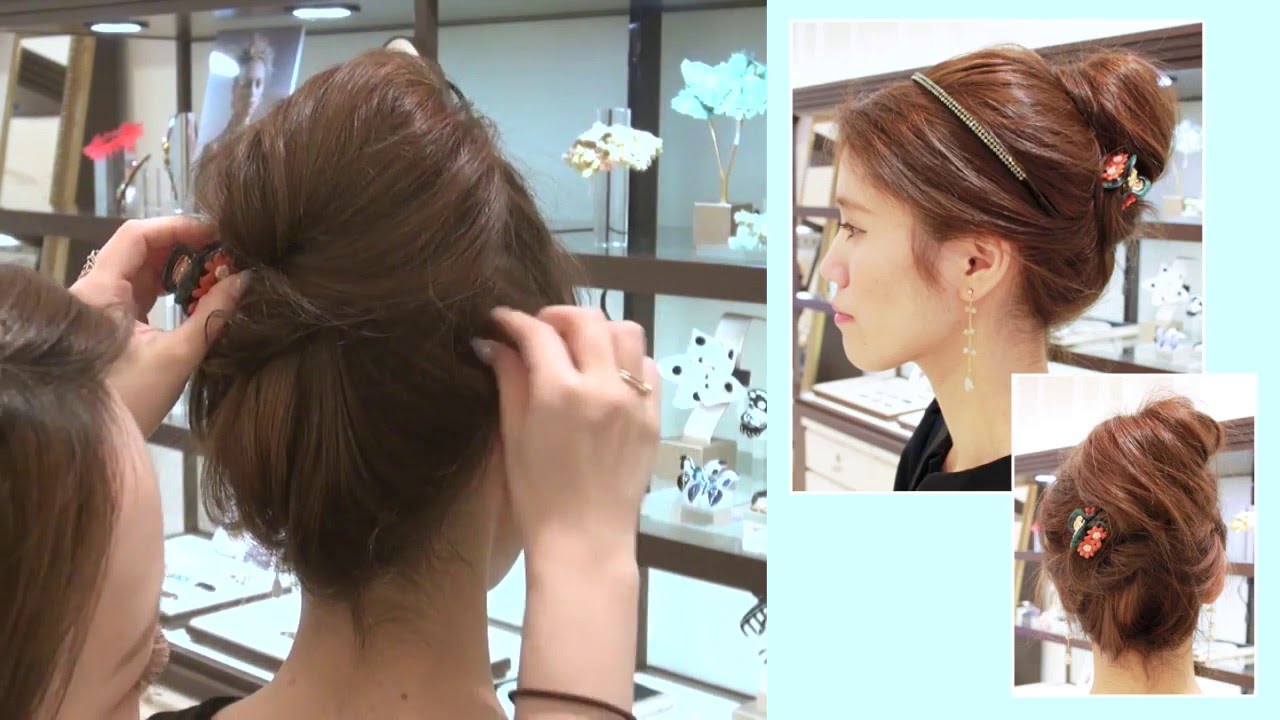 【博多阪急】「アッカ」クリップでつくるお団子ヘアアレンジ