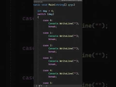 Switch Statement In