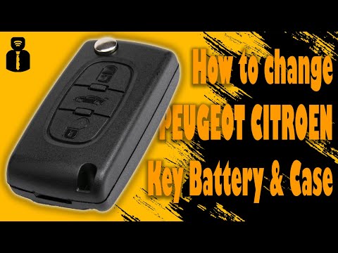 PEUGEOT CITROEN CE0536 CE0523 Key Battery Change & Case Replacement PEUGEOT CITROEN CE0536 CE0523 Key Battery Change & Case Replacement