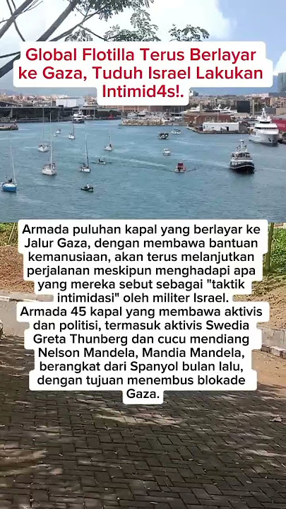 Global Flotilla Terus Berlayar ke Gaza, Tuduh Israel Lakukan Intimid4s!..#videoshorts#shorts #.