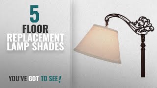 Top 10 Floor Replacement Lamp Shades [2018 ]: Upgradelights Uno Beige Linen Lamp Shade Floor Lamp
