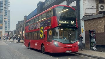 Full Route Visual | Route 243 | Wood Green to Waterloo | HV355 LF67EVB
