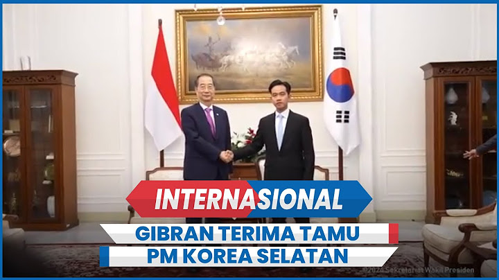 Momen Perdana Wakil Presiden Gibran Terima Tamu Negara PM Korea Selatan di Istana