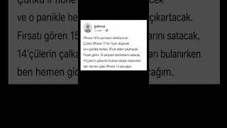 Çok gizli iPhone alma taktiğim 😎