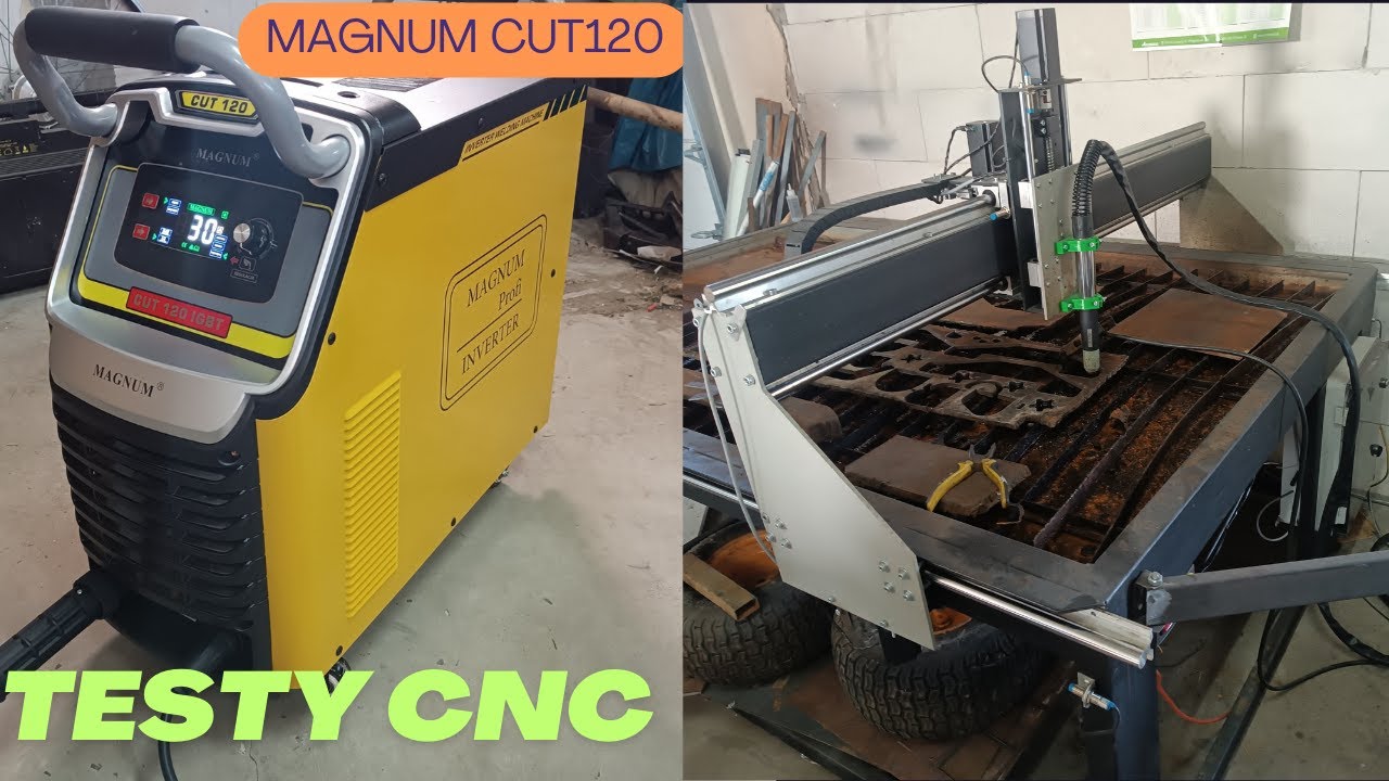 Testy plazmy Magnum CUT 120 IGBT – cięcie ręczne i CNC w garażowym warsztacie