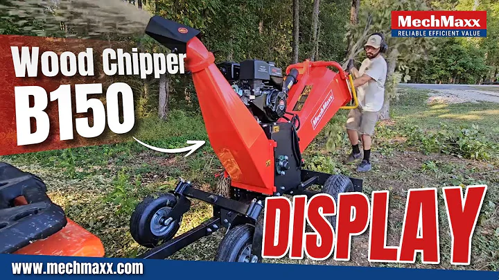 How to Use Mechmaxx 6 inch DUCAR E-Start 420cc 15hp Gas Powered 4 - Wheel Drum Wood Chipper B150