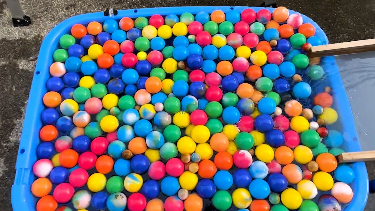 Water Marble Run 💓 Transparent Aerial PVC Pipe Tunnel + Handmade