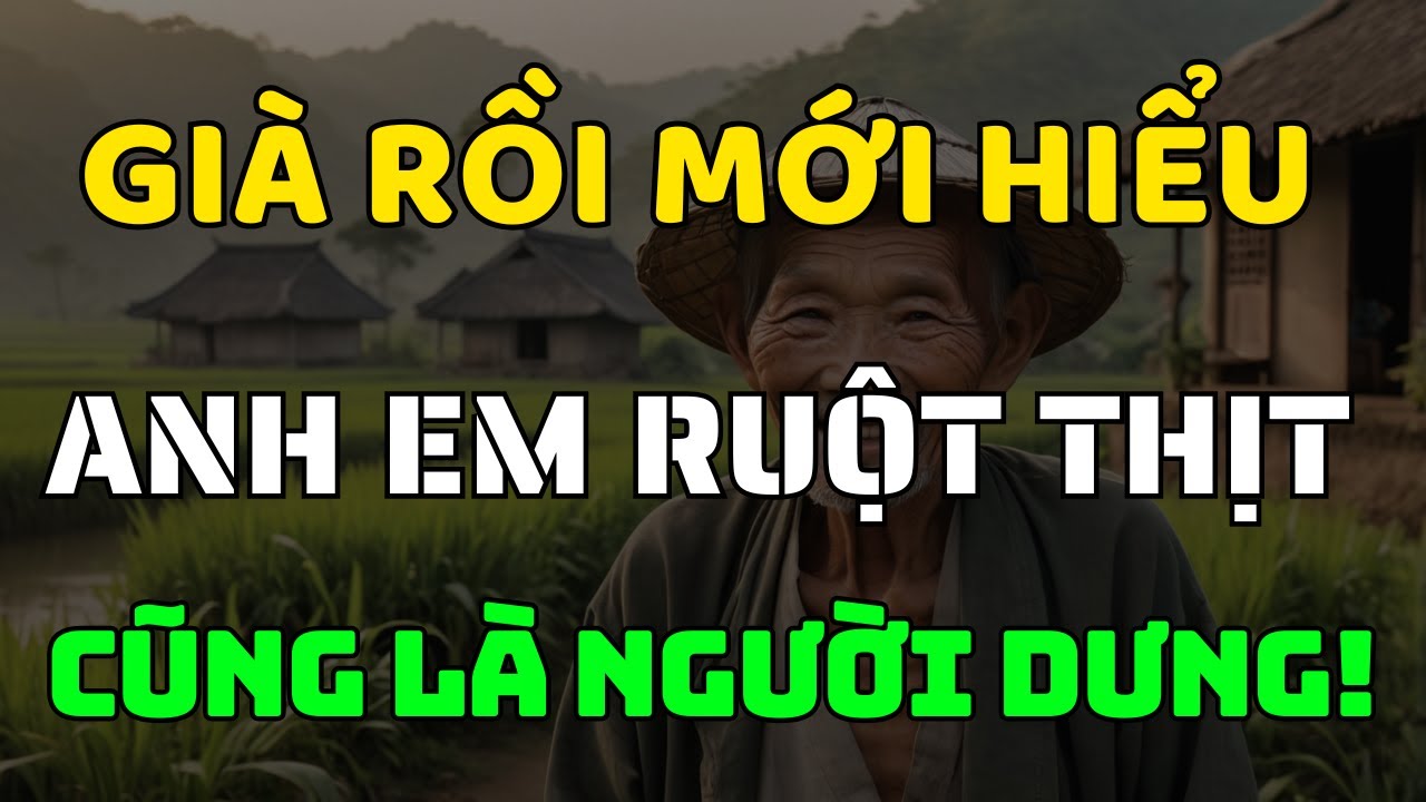 Outline Video Già Rồi Mới Hiểu, Anh Em Ruột Thịt Cũng Chỉ Là Người Dưng!
