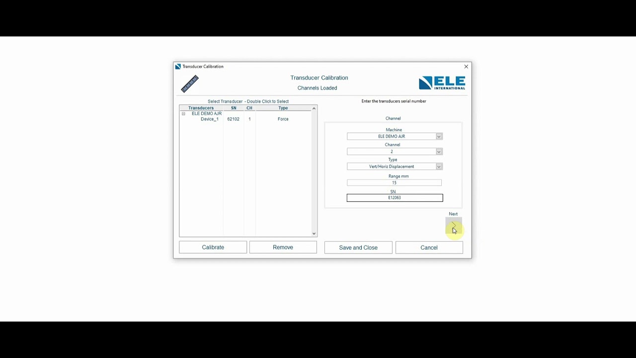 How to series Transducer set up on DS8.0 OneDimensional Software