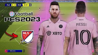 MESSI NO INTER MIAMI PES 2023 PPSSPP LIGA MLS