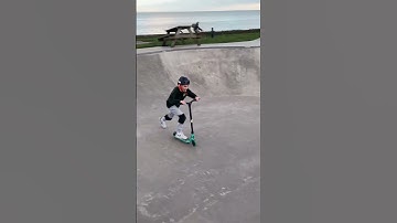 First heel whip #scooterride #shortvideos #scooterfun #skatepark #scooters #heelwhip