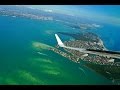 Spectacular Landing at Miami Airport MIA on a Beautiful Day, with American Airlines B757