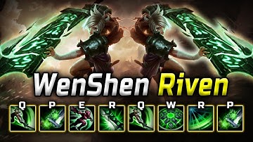 Chinese " Wen Shen " Rank 1 Riven Montage - God Of Outplays